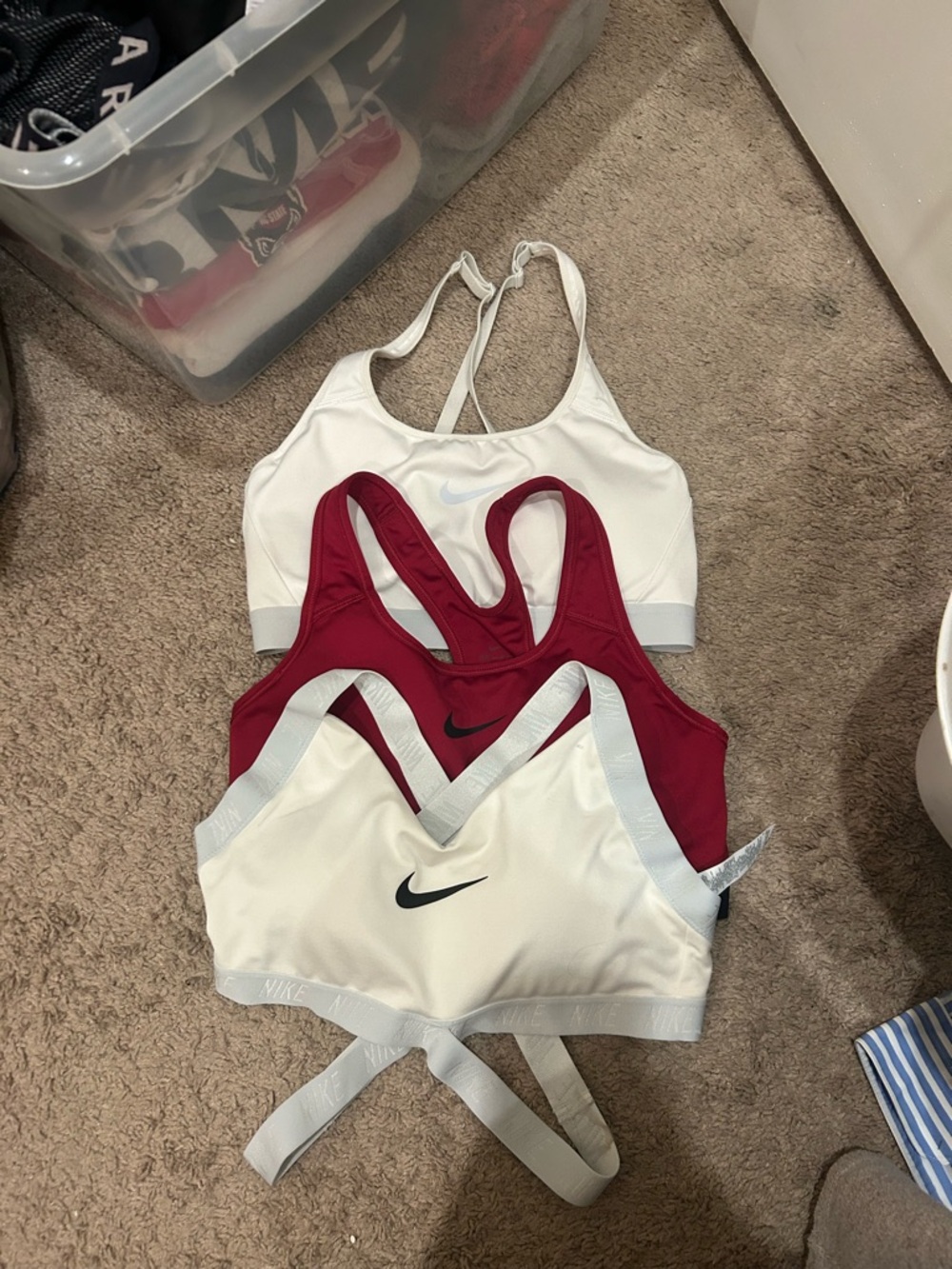 Three Nike Sports Bras